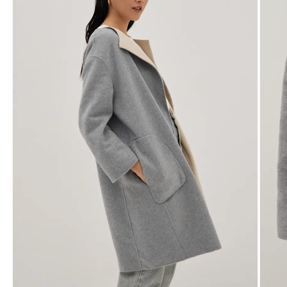 210 LOVE BONITO Reversible Wool Blend Coat NWT - Picture 3 of 6